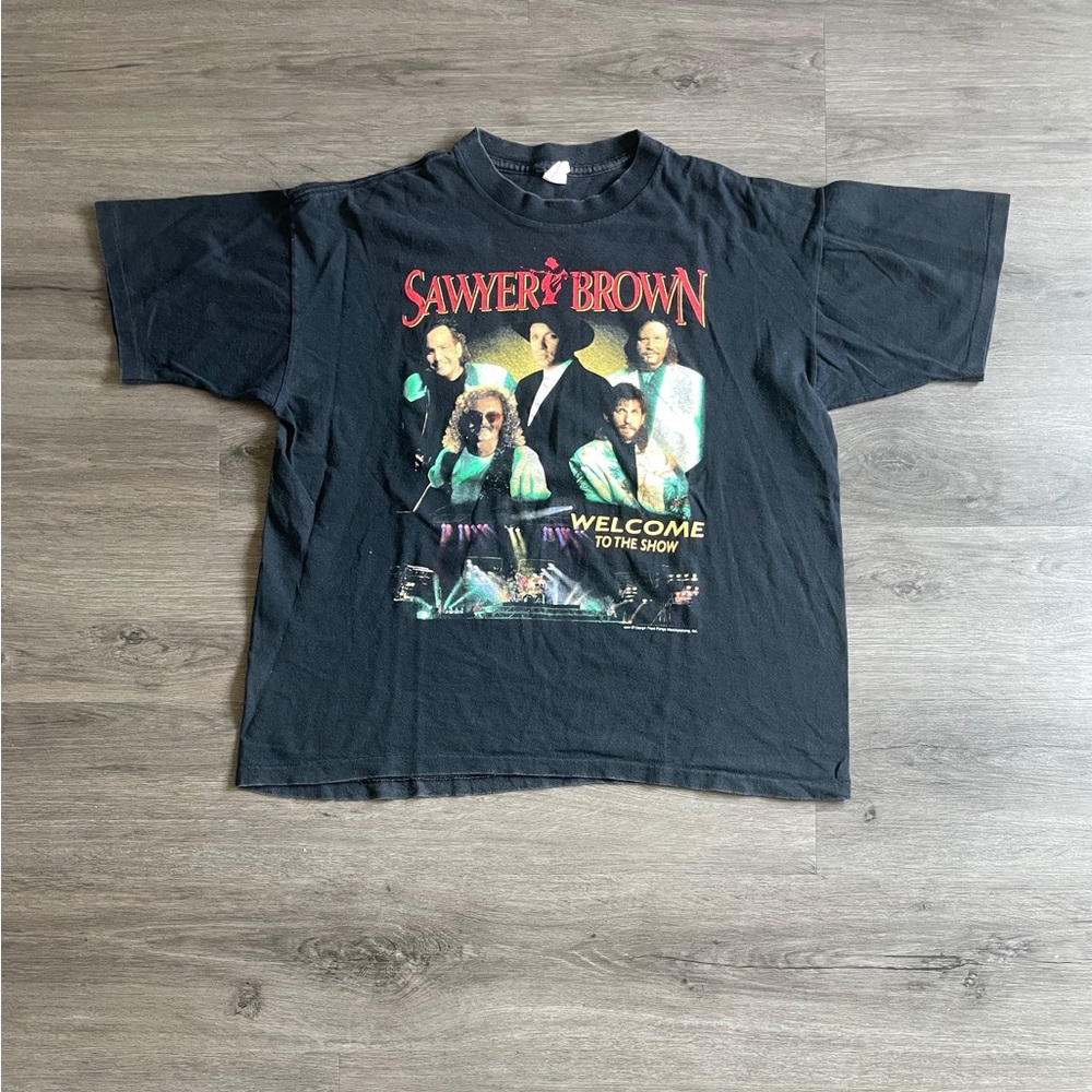 Vintage Sawyer Brown “Welcome To The Show” T-shirt (Sz.XL)